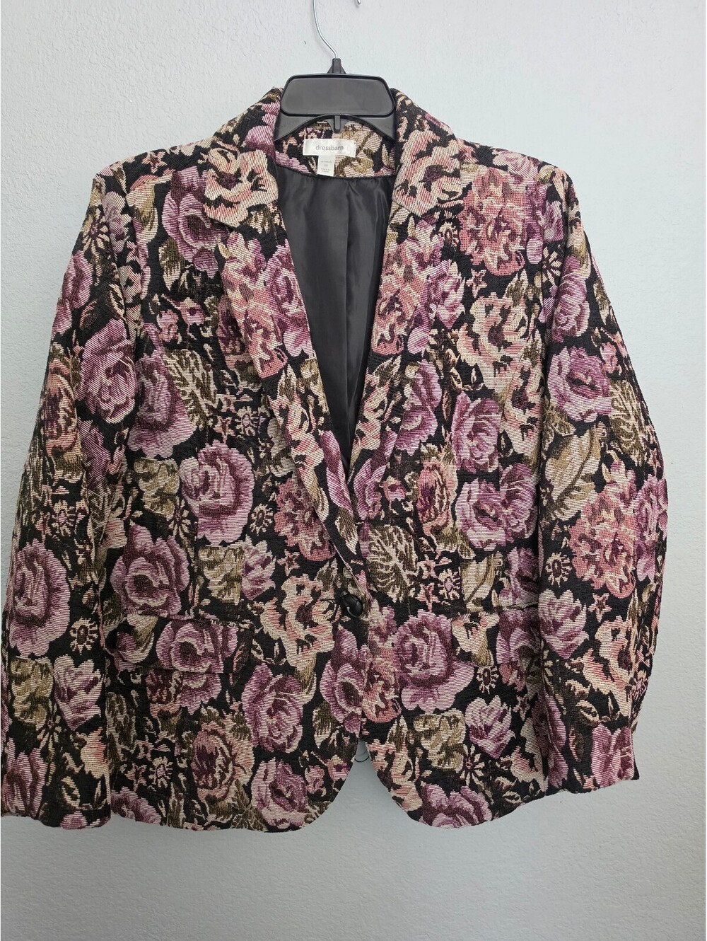 Dressbarn Women's 2X Floral Blazer Jacket